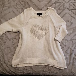 Lane Bryant Sz. 14/16 Heart Sweater